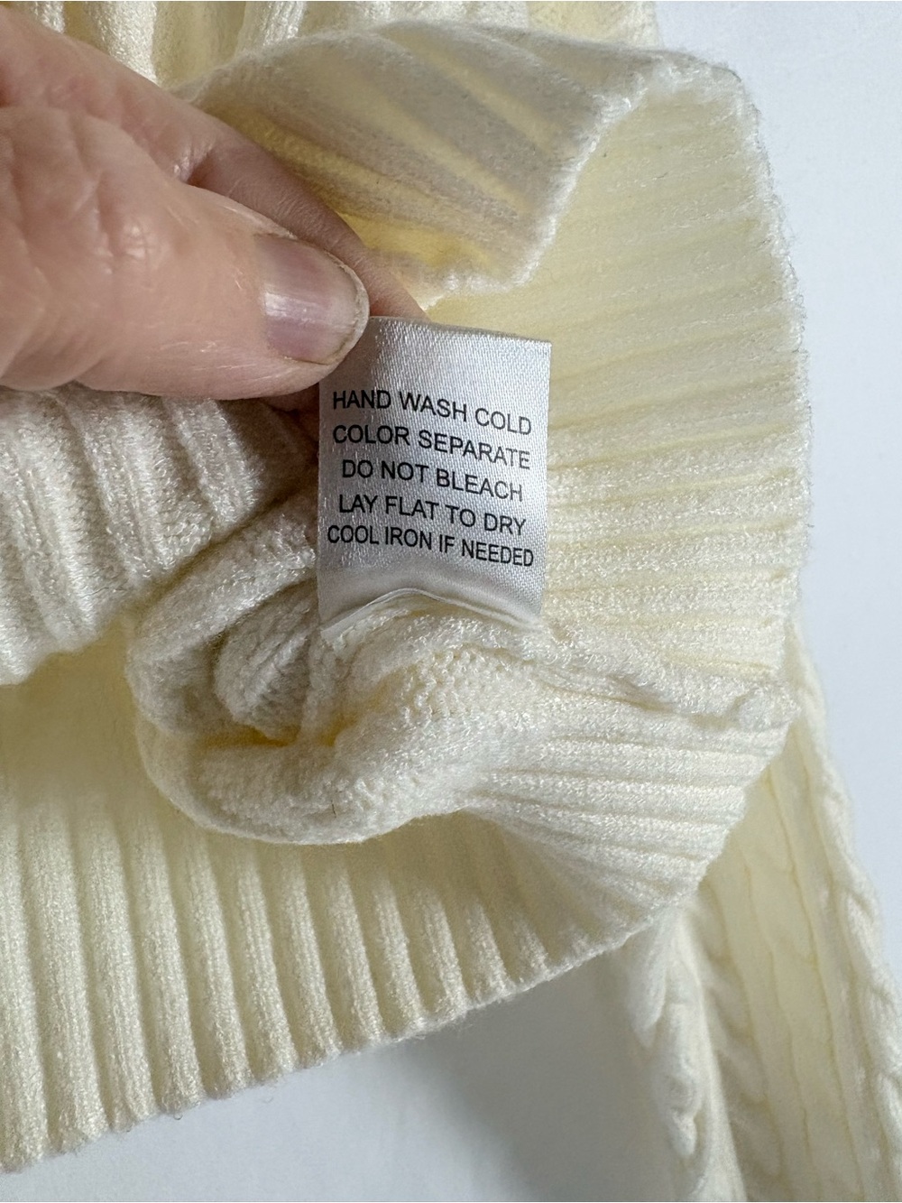 Altar'd State Cream Cable Knit Sweater - Picture 5 of 7